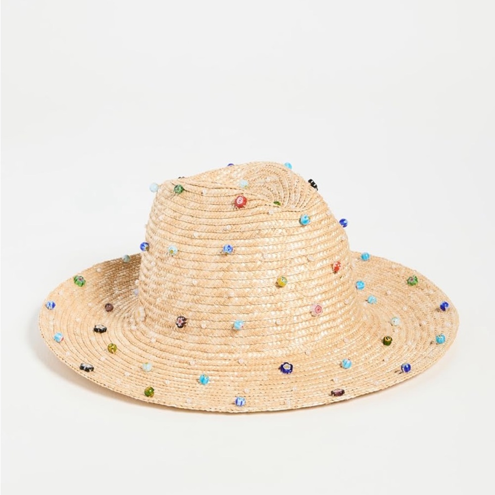 Beaded Straw Hat